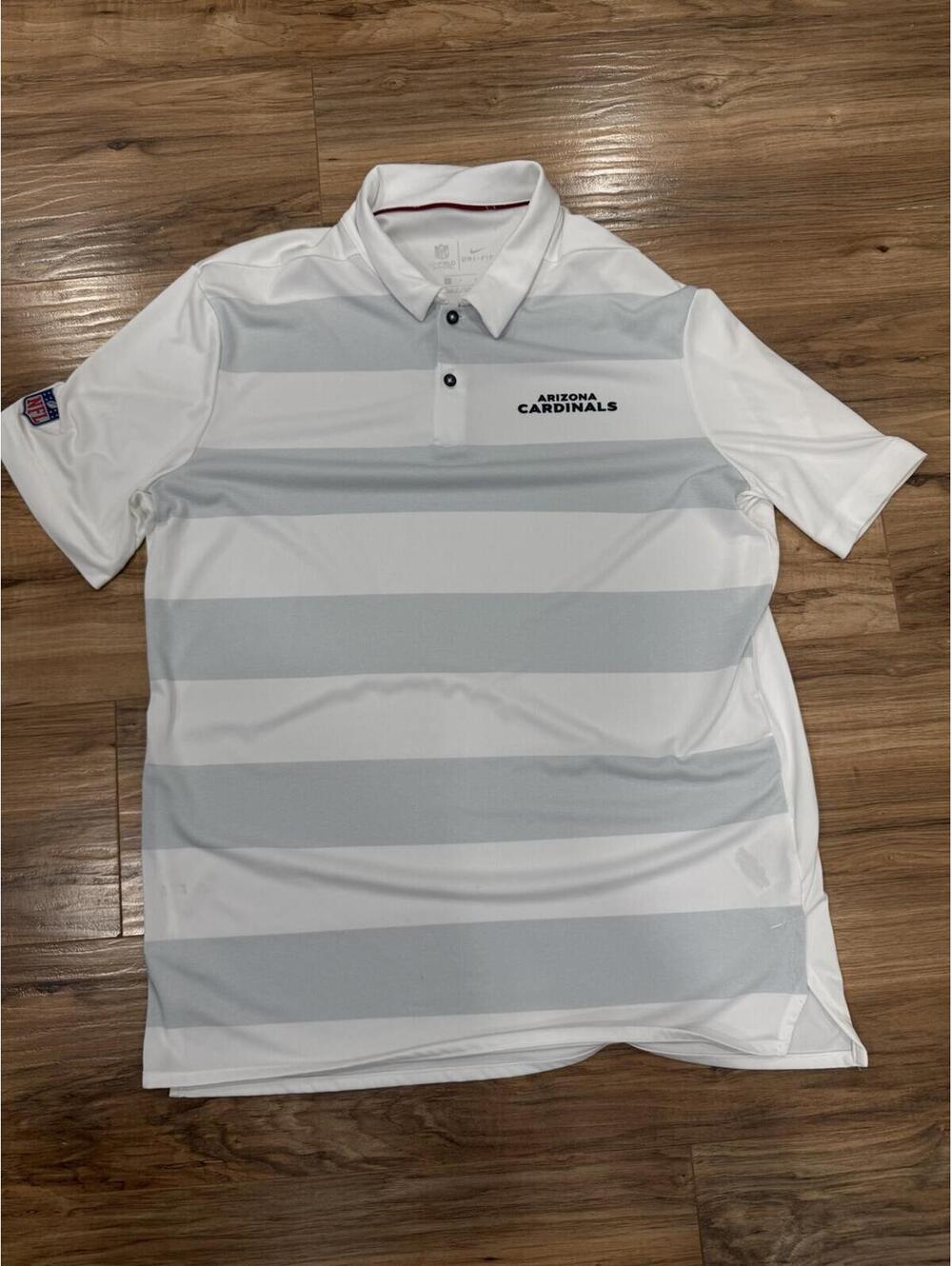 Nike Dri-FIT Arizona Cardinals NFL On Field Polo Shirt Men's L